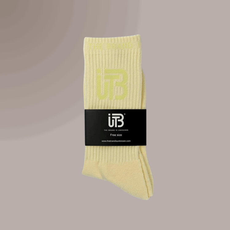 The Brand Is Unknown - TBIU Uni Socks - Lemonchiffon
