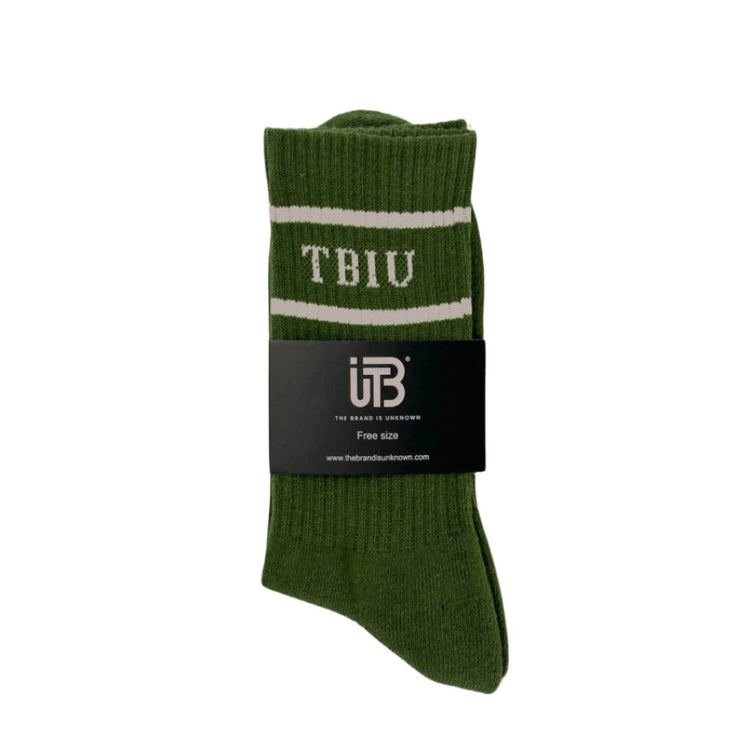 The Brand Is Unknown - TBIU Dual Thread Socks - dark olive green