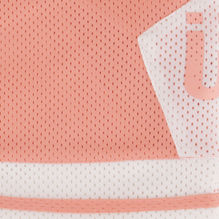 TBIU Mesh Short - NBA Style in Salmon , polyester mesh with relaxed fit and internal draw cords.