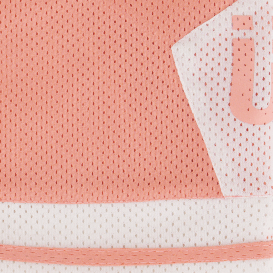 TBIU Mesh Short - NBA Style in Salmon , polyester mesh with relaxed fit and internal draw cords.